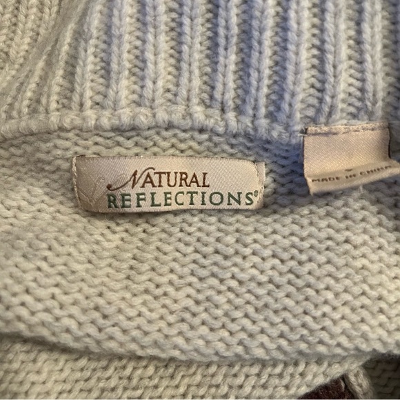 Natural Reflection Womens Size S Cardigan Sweater Floral Embroidered Pockets - Picture 6 of 11